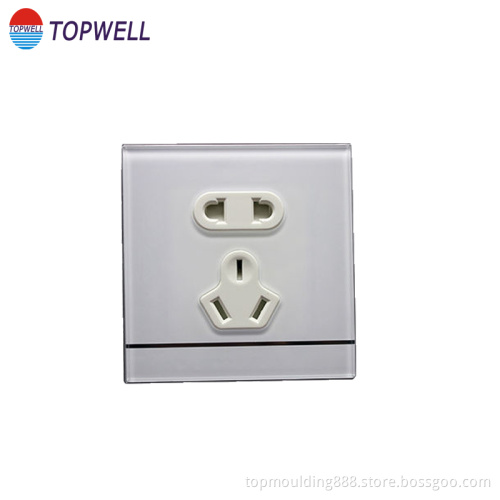 Socket cover plastic injection part